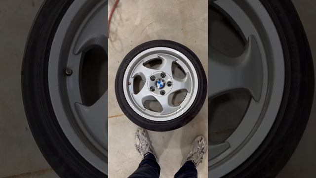 Revealing the new wheels for my E36 M3. Style 21s aka throwing stars! #BMW #E36 #M3 #wheels #bmwm