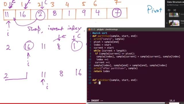 Python Algorithms - QuickSort - divide and conquer