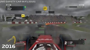 Evolution of the Safety Car in F1 Games