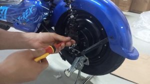 Установка переднего и заднего крыла электроскутера