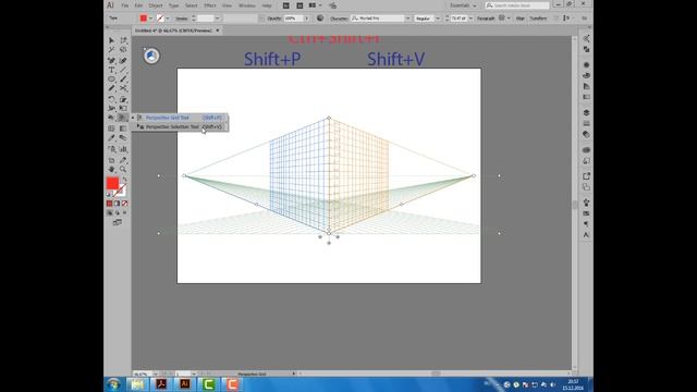 Уроки Иллюстратора. Adobe Illustrator. Урок 39. Perspective Grid. Сетка перспективы.