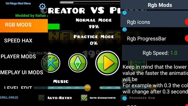 я проходмв 3 уровня в geometry dash mod menu 0.6.4 new смотреть онлайн