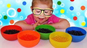 ✿ ОРБИЗ в КРАСКУ - ПОКРАСИТСЯ? Видео Для Детей Красим Орбиз ORBEEZ coloring Invisible Polymer Balls