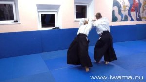 Айкидо Ивама Рю. Ката дори менучи шихонаге. Aikido Iwama Ryu. Kata dori menuchi shihonage.