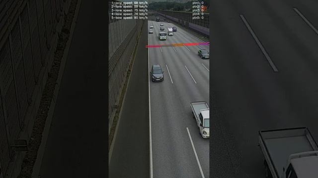 [Optical Flow] Vehicle Speed Estimation using OpenCV, Python v1