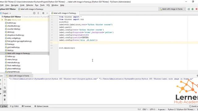 Displaying Images Using Label | Python Tkinter GUI Tutorial | How to Add image in Label in TKinter