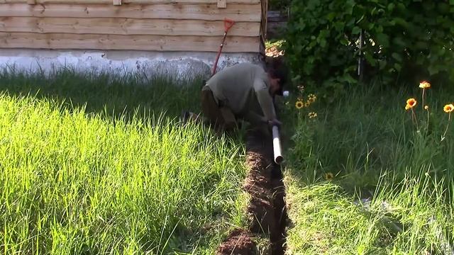 240 Канализация за 1 день. Деревенский домик в Беларуси. Художник в деревне