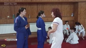Совместные тренировки по дзюдо девочек Махачкалы и Избербаша