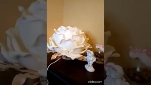 Бра настенное"Роза Шампань"из изолона.Ручная работа.Обзор