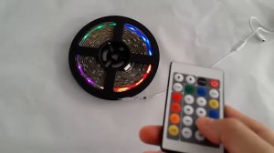 5m 5050 flexible RGB LED strip light christmas  kit With 24 keys Controller and transformer