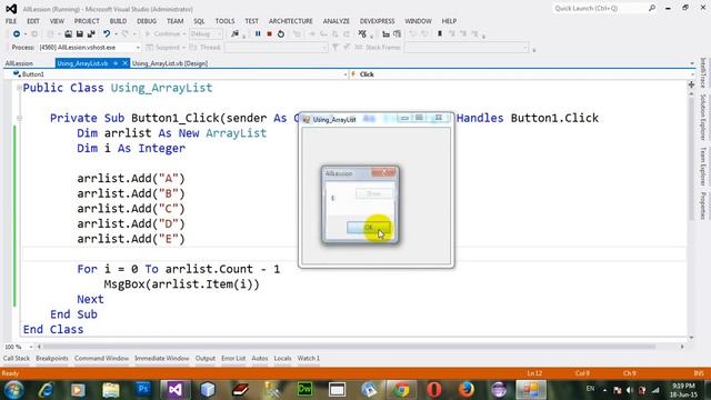 How to using ArrayList Insert, Add, Remove, RemoveAt, Sort in VB NET 2012 смотреть онлайн
