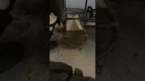 Продольное пиление двумя бензопилами