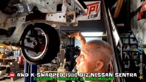 SP Tuning came through ?'86 K-SWAPPED NISSAN T-BRACKET*REAR MOUNT*ITB'S