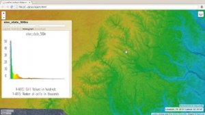 Web mapping application showing North Carolina