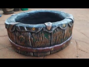 Цветник из цемента.для дачи. работа мастерской Лапушкина.