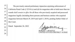 California Magazine Ban Update Duncan V. Bonta