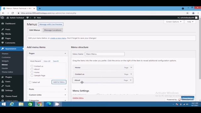 How to Create Menu | Lesson 2 | Class 4 |Project 1|Personal Website ||A Complete Web Design Course
