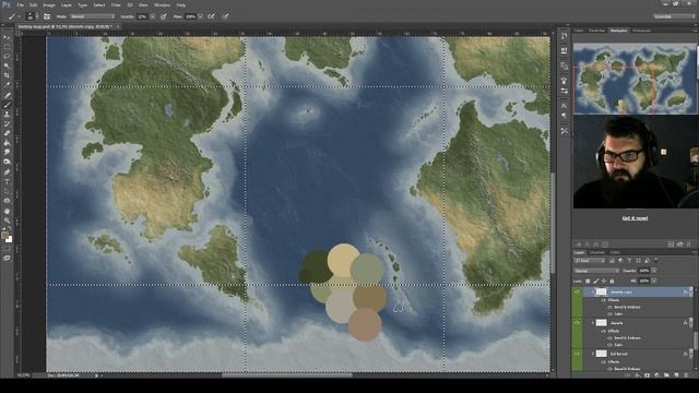 8 - Fantasy Map in Photoshop | Forests, fields, and deserts смотреть онлайн