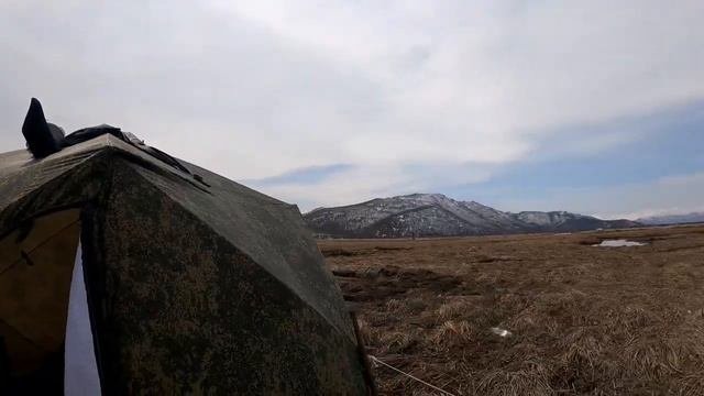 Камчатка. Весенняя охота на селезня на лайде.