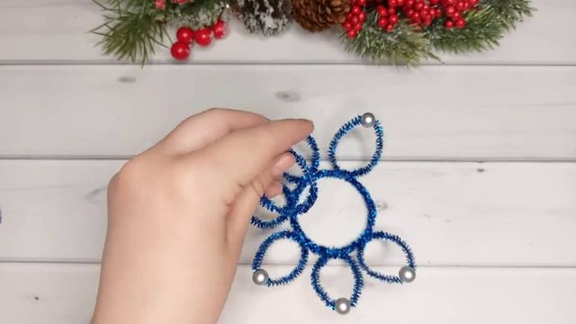 Изумительной красоты Корона из синельной проволоки своими руками Christmas crown DIY