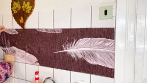 Наклеила ТКАНЬ НА СТЕНУ! Красота неописуемая! Закончила ремонт за 5 минут!