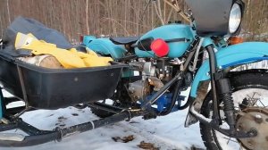 Мотоцикл с двигателем от мотоблока.