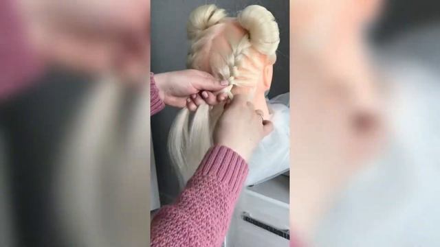 Прическа с ушками . Как сделать ушки . Прическа 2021 смотреть онлайн