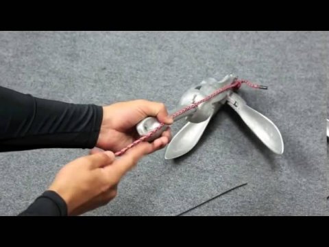 Страховка якоря пластиковым хомутом