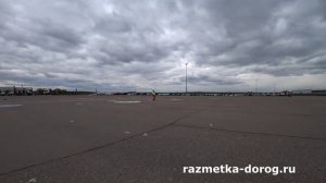 Дорожная Разметка на парковке Чехов часть 3