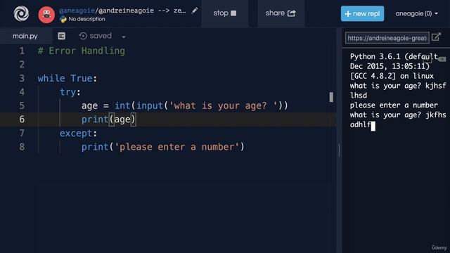 Error Handling in Python - Python Full Course for Beginners 2023