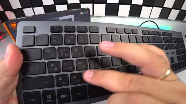 Cougar Vantar AX Black ⌨ Низкопрофильная клавиатура для игр и работы