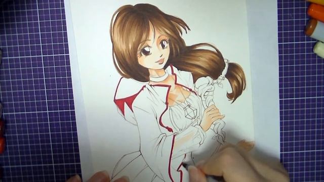 Copic Marker Coloring - Garnet from FINAL FANTASY IX смотреть онлайн