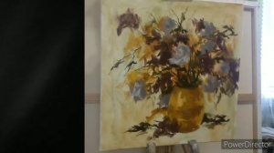 Как писать маслом|живопись маслом|урок по живописи маслом.Цветы маслом.Художник Голубев Александр