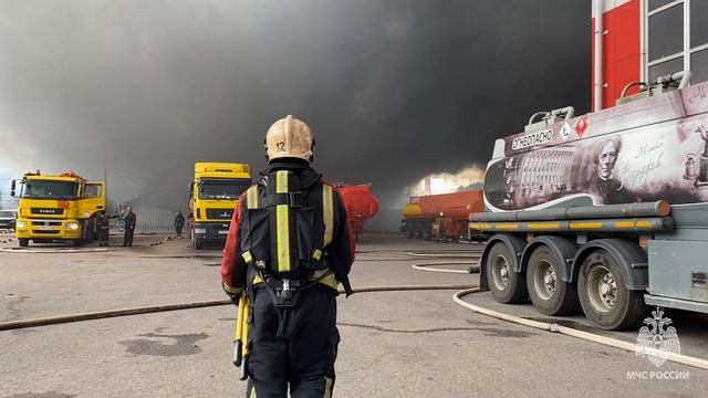 Пожар в Красногвардейском районе