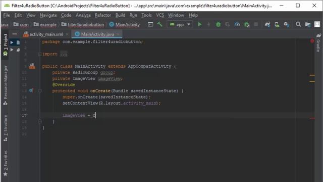 How To Use RadioButton as Image Switcher in Java Using Android Studio For Beginners github
