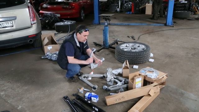 Cadillac Escalade полная замена подвески. Тюнинг со снижением веса на 20кг!