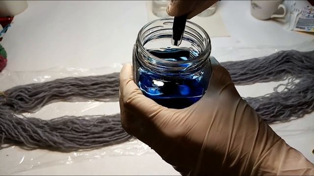 Как покрасить пряжу / Покраска пряжи пищевыми красителями смотреть онлайн