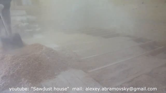 Засыпка пола стружкой с известью смотреть онлайн