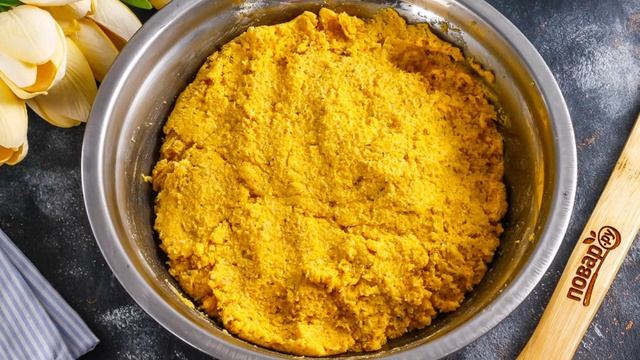 Песочный торт с орехами