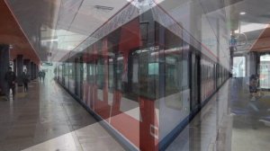 Электропоезд ЭГ2Тв-017 «Иволга» на станции Марьина Роща
