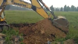 Как работает экскаватор Komatsu (Коматсу) PC750-7