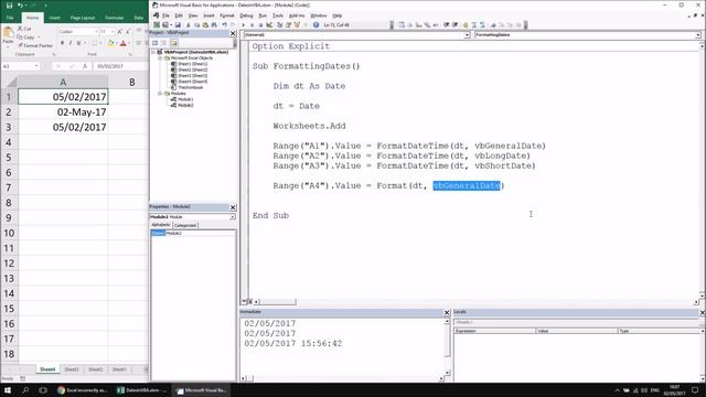 Excel VBA Introduction Part 55.1 - Working with Dates смотреть онлайн