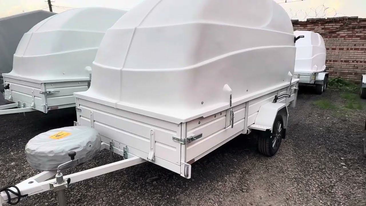 Прицеп покрашенный в белый «Rapror» через год активной эксплуатации смотреть онлайн