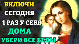 Сегодня ВКЛЮЧИ 1 РАЗ! УБЕРИ ВСЕ БЕДЫ, БОЛЕЗНИ, НЕСЧАСТЬЯ! Защитная молитва Богородице. Православие