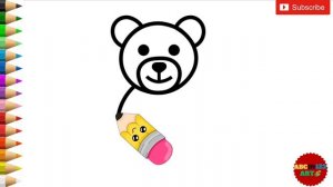 Easy Teddy Bear Drawing | How To Draw Teddy Bear for kids | Draw bear step by step | draw teddy bea