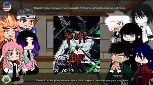 Demon Slayer React to Rononoa Zoro as Hashira//One Piece//Por?? Eng??