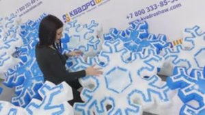 Гирлянда из СНЕЖИНОК❄ с эффектом раскрытия и встроенной 💡подсветкой от 5 до 15 метров