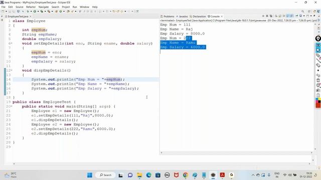Full Stack Java Developer Course | Session - 12 | Java OOP | Classes | Objects | Constructors