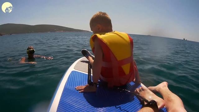 Пляж, где 400руб/час аренда САП доска SUP борд. Пляж Виктория. смотреть онлайн