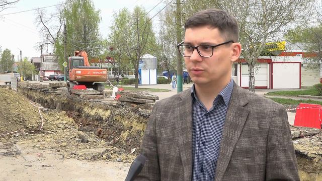 Капитальный ремонт теплотрассы по улице Ленина.